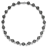 White Gold Diamond & Tahitian Pearl Necklace - Isaac Westman - 1